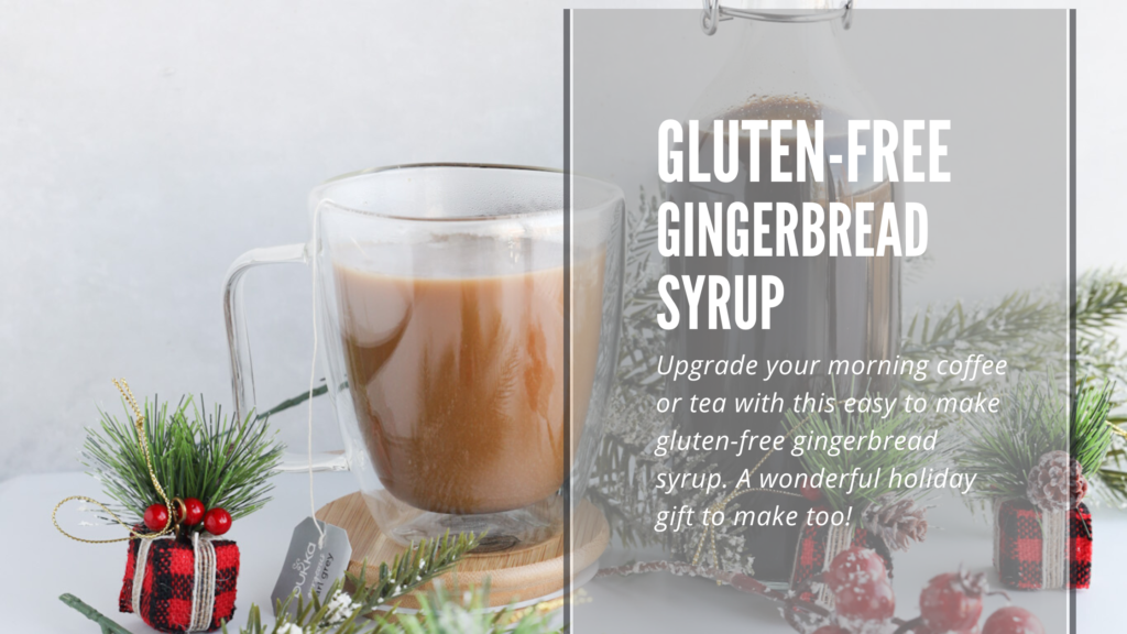 An easy and delicious gluten-free gingerbread syrup that is perfect in your morning coffee and tea.