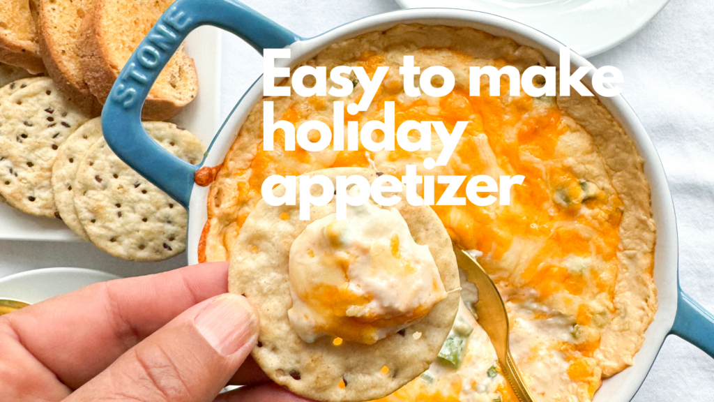This easy to make, delicious baked crab dip is the perfect hot gluten-free appetizer. Whether you are entertaining family or friends everyone will love. Made with simple ingredients like canned carb, cream cheese, mayo, old bay seasoning, hot sauce and jalapenos. It is the perfect party appetizer whether during the holidays or New Years Eve.