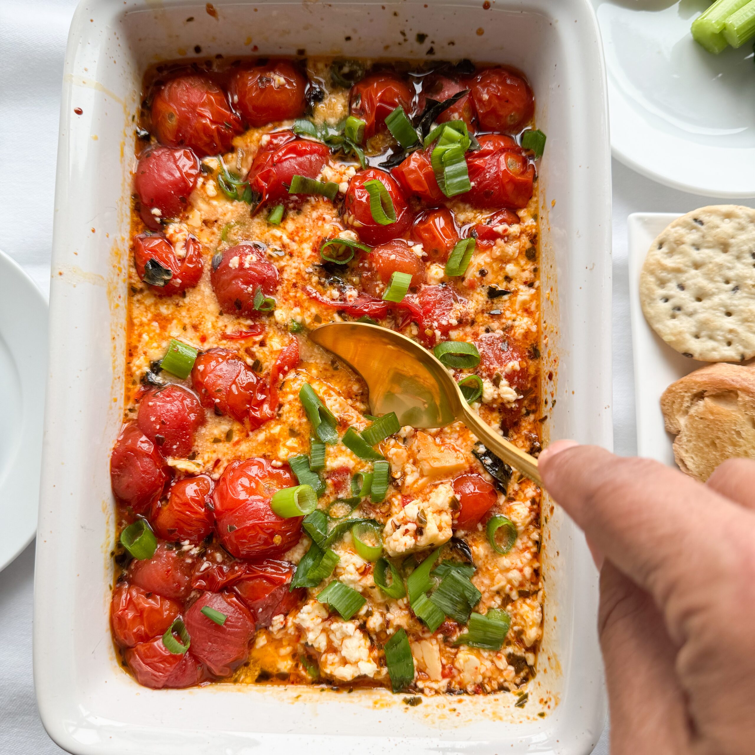 Gluten-Free Baked Feta Dip | Wheat Free Mom